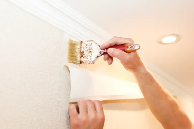 Pose de papier peint à Châtel-de-Neuvre — revêtements muraux et toiles de verre
